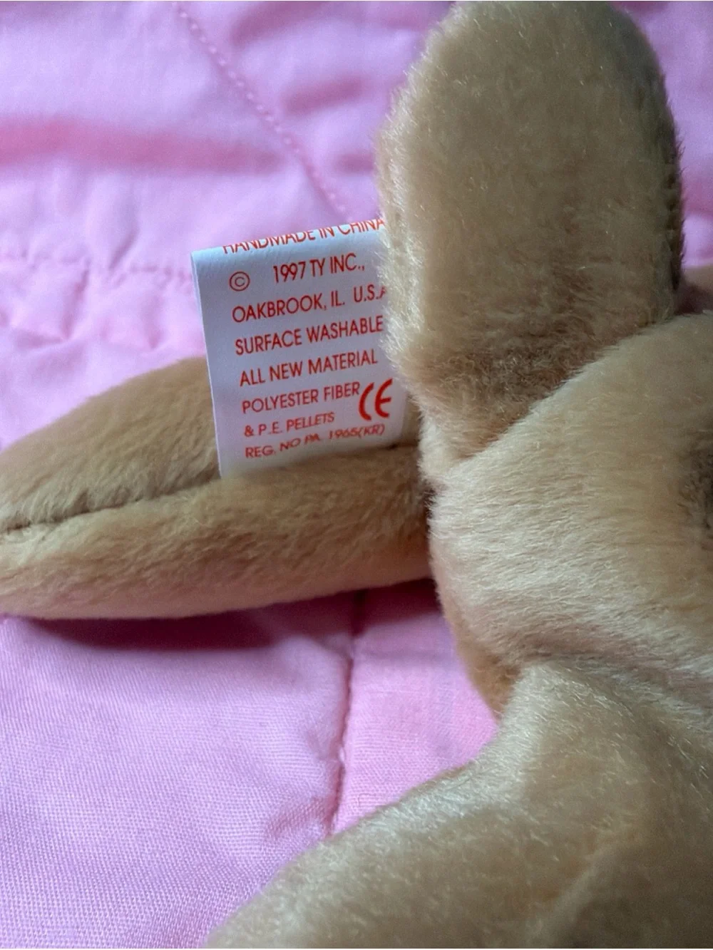 Ty The Beanie Babies Collection Spunky Dog Plush Toy Vintage 1997